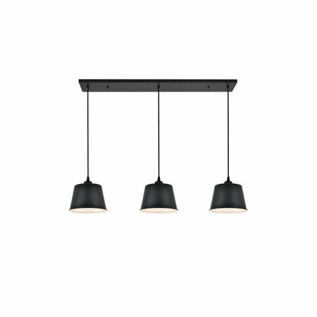 CLING Nota 3 Light Black Ceiling Pendant CL1539912